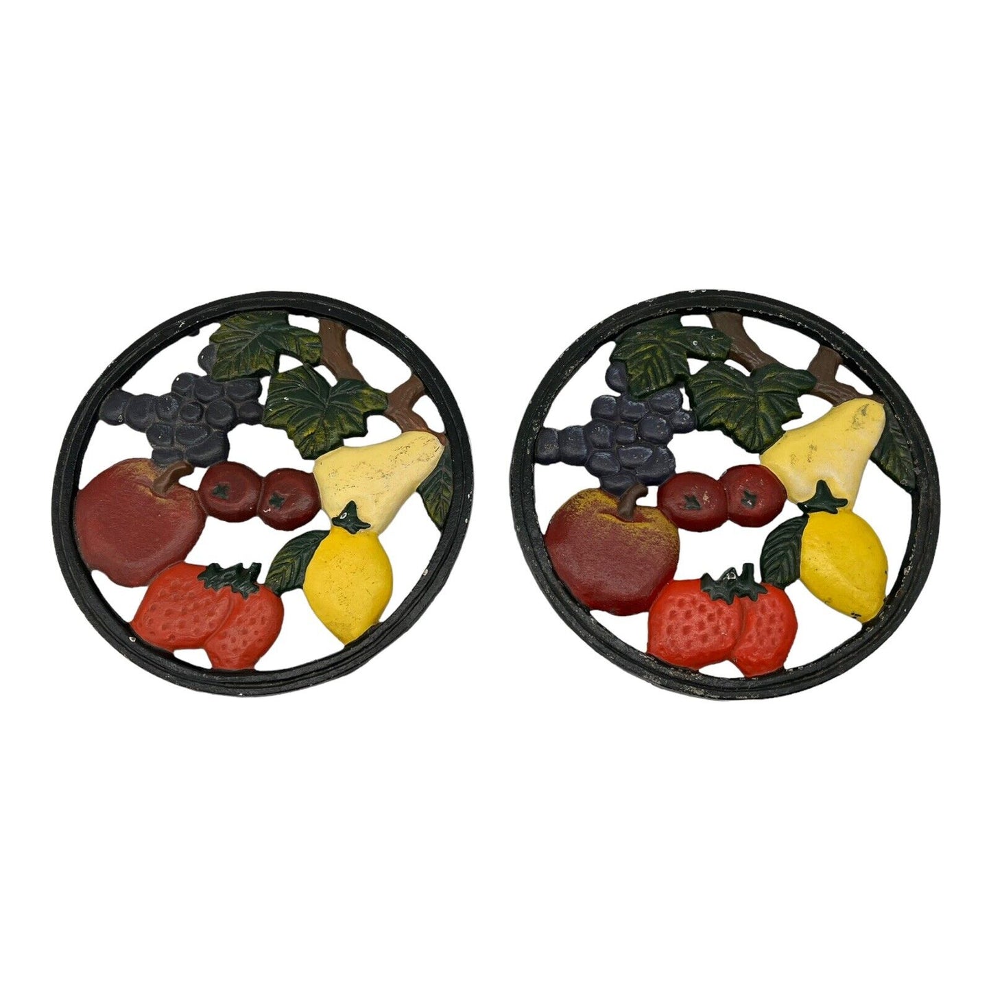 Pair of French cast iron pan trivets sold by All Things French Store