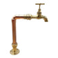 image copper and brass rustic industrial style copper and brass kitchen tap