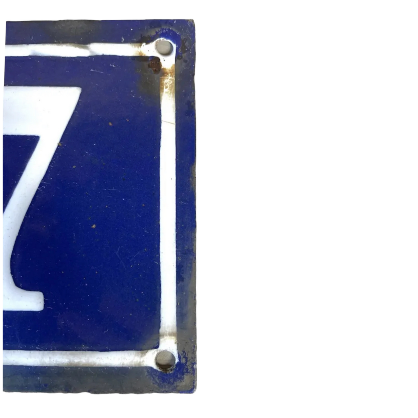 image of French enamel house number 