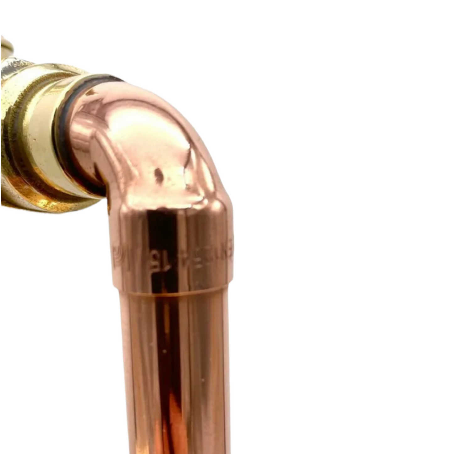 copper bend of Vintage style copper and brass tap sold by All Things French Store