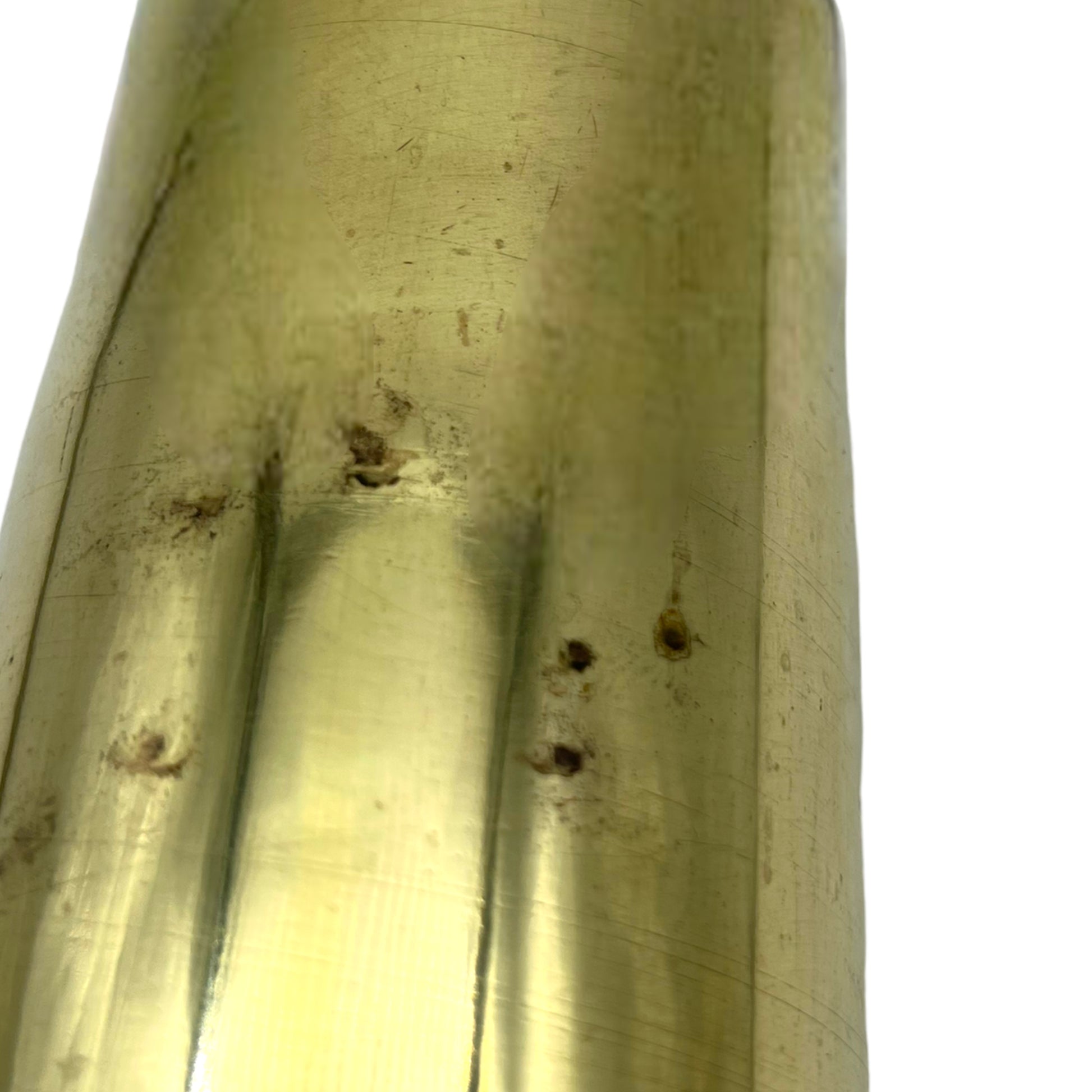 side image of French Ww1 brass shell case sold by All Things French Store