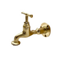 top view of brass wall mounted tap sold by All Things French Store