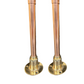 copper upstands of Pair of copper and brass vintage style kitchen taps sold by All Things French Store