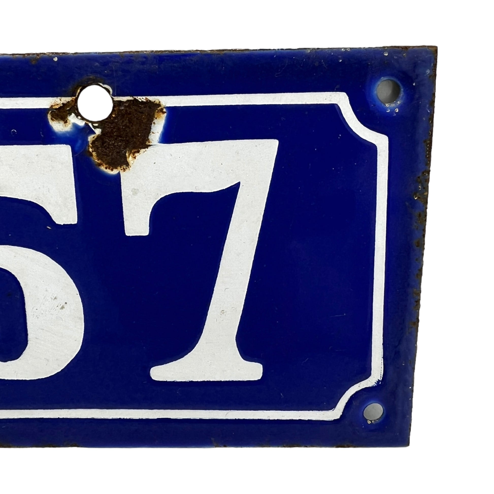 image 5 French vintage enamel door number 57 sold by All Things French Store