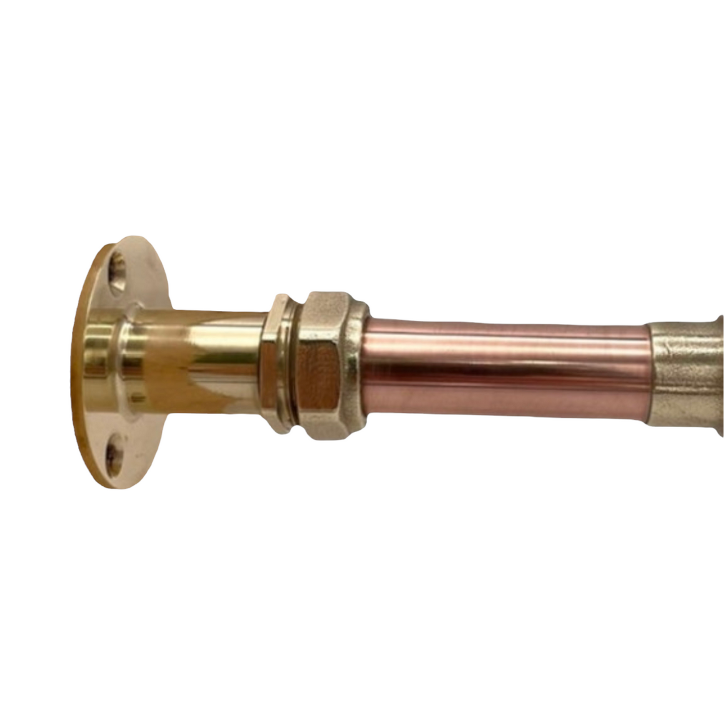 image of brass base fitting for brass wall mounted tap
