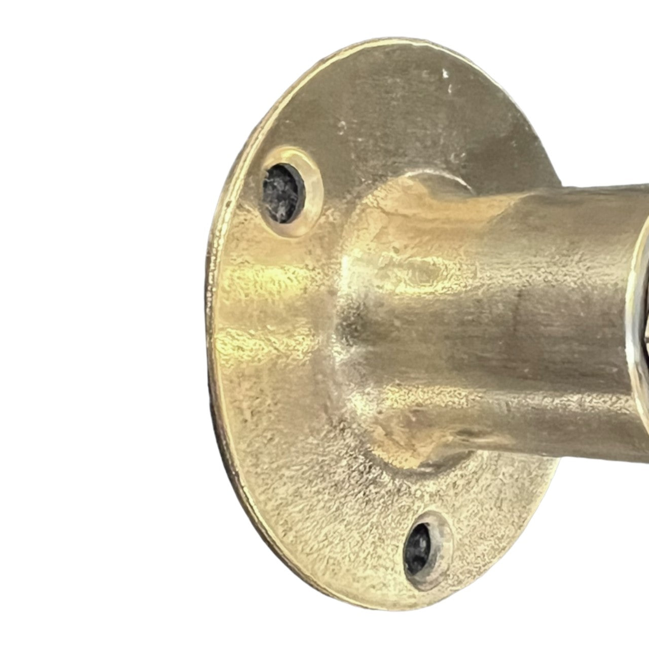 brass mount of brass wall mounted tap sold by All Things French Store